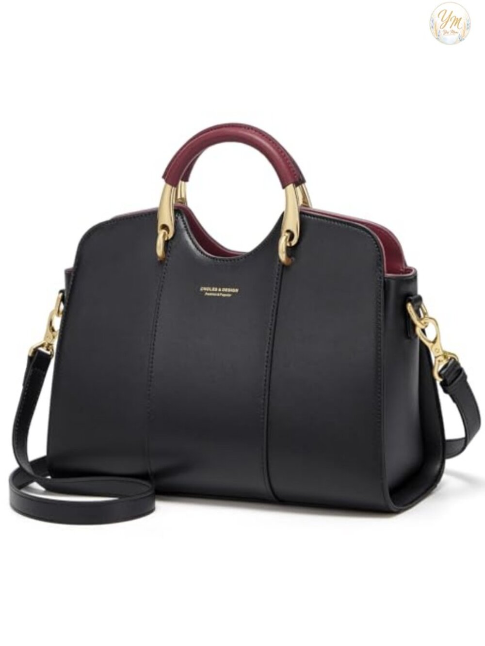 Genuine Leather Satchel Bag Women Shoulder Tote Crossbody 2 Ways